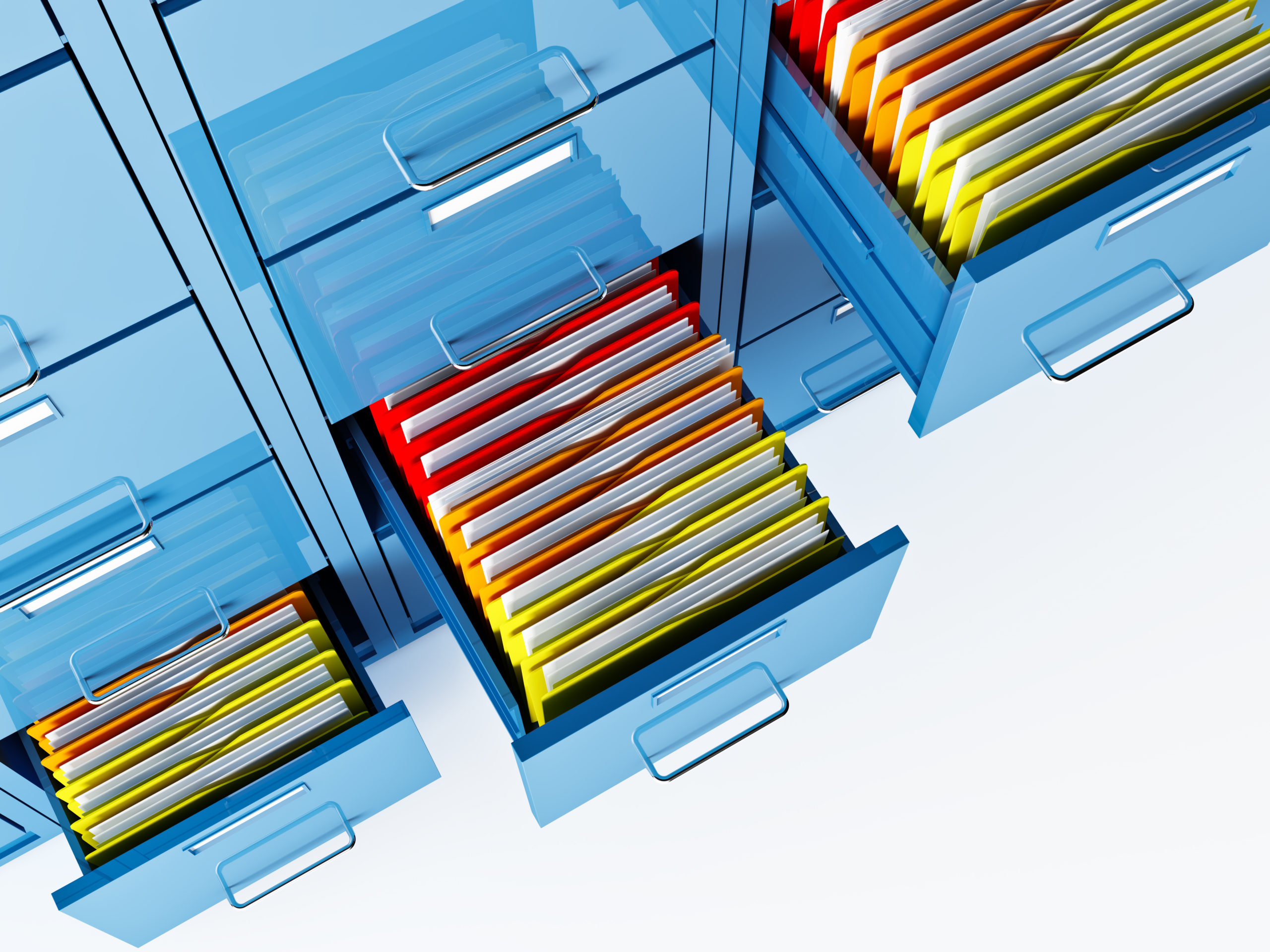 fine 3d image of file cabinet folder