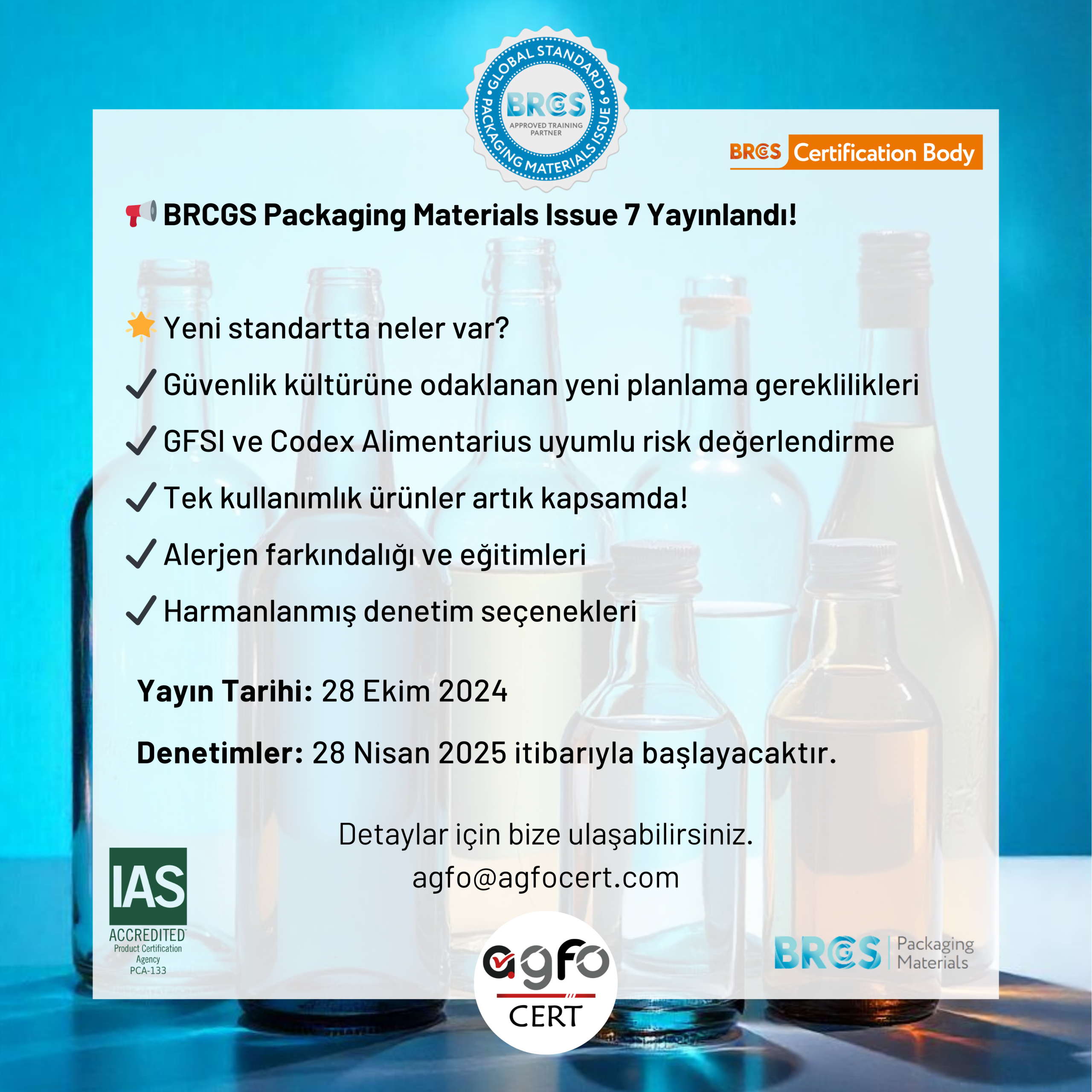 BRCGS Packaging Materials Issue 7: Yeni Standart ile Tanışın